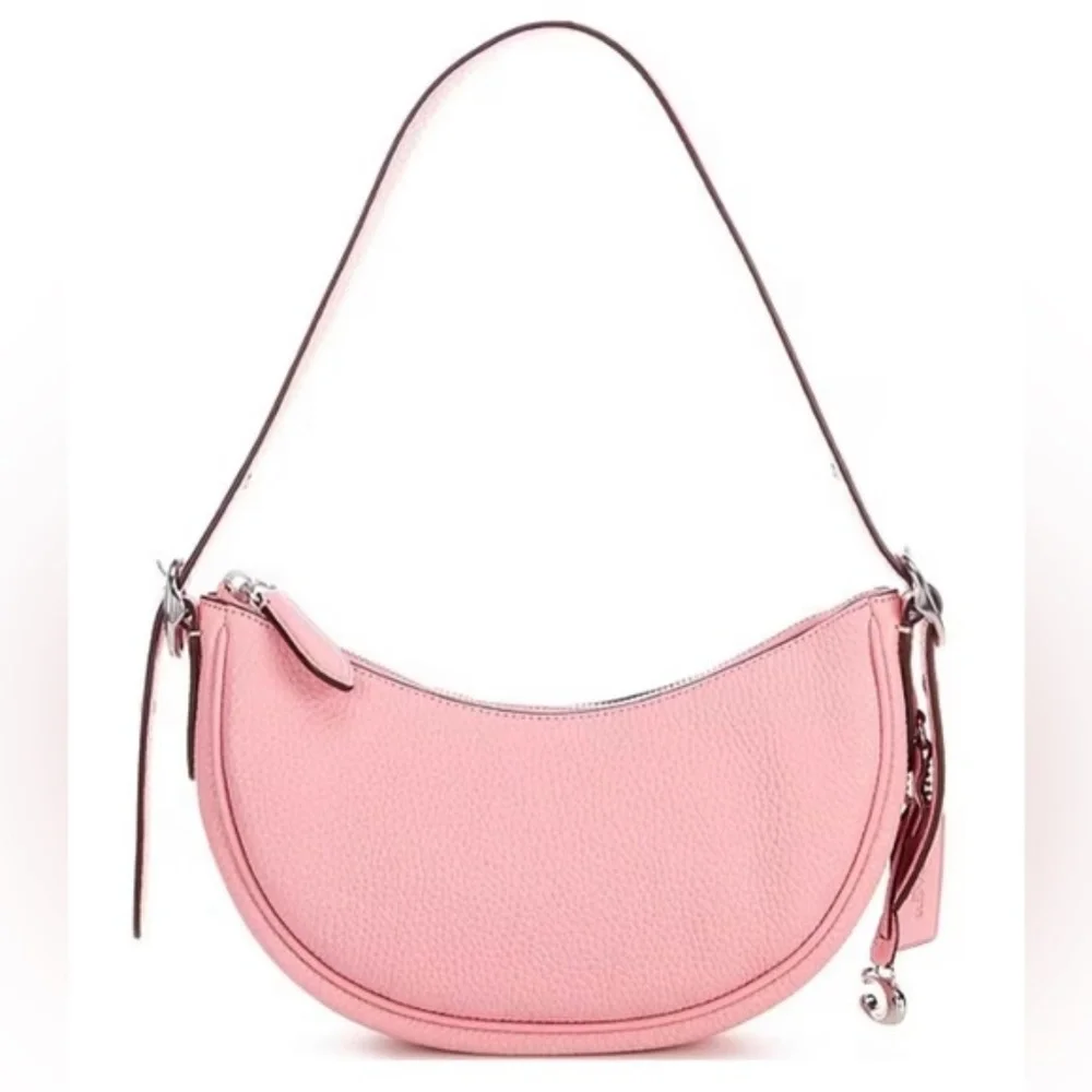 NWT COACH Luna Shoulder bag Pink Leather Purse Handbag - Picture 2 of 8